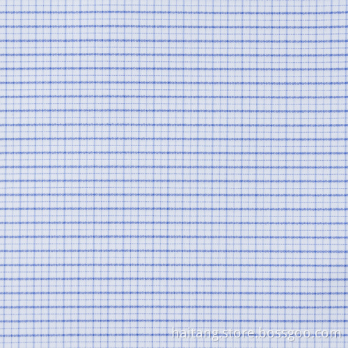 Check Polyester fabric Dobby Bamboo fabric Worker's Shirt